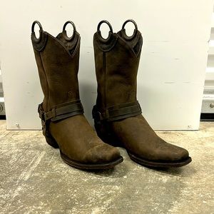 Liberty handmade boot co. Chocolate motorcycle boots